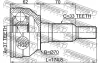Превью - 3610-H3 FEBEST Шарнирный комплект, приводной вал (фото 2)