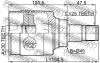 Превью - 6511-002 FEBEST Шарнирный комплект, приводной вал (фото 2)