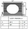 PXNCC-044 PARTS-MALL Радиатор кондиционера