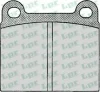 Превью - 05P024 LPR/AP/RAL Комплект тормозных колодок, дисковый тормоз (фото 2)