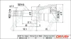 DP2110.10.1167 Dr!ve+ Шарнирный комплект, приводной вал