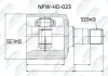 NPW-HD-023 NTY Шарнирный комплект, приводной вал