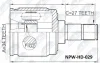 NPW-HD-029 NTY Шарнирный комплект, приводной вал