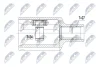 NPW-ME-088 NTY Шарнирный комплект, приводной вал