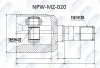 NPW-MZ-020 NTY Шарнирный комплект, приводной вал