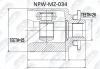 NPW-MZ-034 NTY Шарнирный комплект, приводной вал