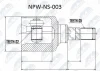NPW-NS-003 NTY Шарнирный комплект, приводной вал