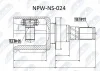 NPW-NS-024 NTY Шарнирный комплект, приводной вал