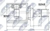 NPW-NS-035 NTY Шарнирный комплект, приводной вал