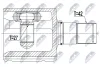 NPW-VW-062 NTY Шарнирный комплект, приводной вал