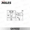 GA11032 MILES Шарнирный комплект, приводной вал