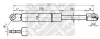 Превью - 91812 MAPCO Газовая пружина, крышка багажник (фото 3)
