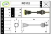 FO112 SERA Приводной вал (полуось)