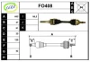 FO408 SERA Приводной вал (полуось)