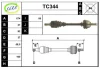 TC344 SERA Приводной вал (полуось)