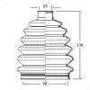 BCB2281 BORG & BECK Пыльник, приводной вал