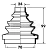 BCB2334 BORG & BECK Пыльник, приводной вал