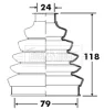 BCB2366 BORG & BECK Пыльник, приводной вал