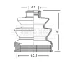 BCB2712 BORG & BECK Пыльник, приводной вал