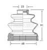 BCB2744 BORG & BECK Пыльник, приводной вал