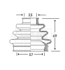 BCB2774 BORG & BECK Пыльник, приводной вал