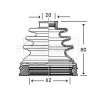 BCB2786 BORG & BECK Пыльник, приводной вал
