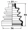 BCB2821 BORG & BECK Пыльник, приводной вал