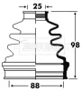 BCB2849 BORG & BECK Пыльник, приводной вал