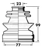 BCB2851 BORG & BECK Пыльник, приводной вал