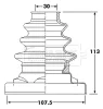 BCB6218 BORG & BECK Пыльник, приводной вал