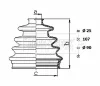 BCB6227R BORG & BECK Пыльник, приводной вал