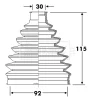 BCB6315 BORG & BECK Пыльник, приводной вал
