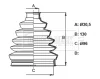 BCB6332 BORG & BECK Пыльник, приводной вал