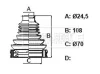 BCB6396 BORG & BECK Пыльник, приводной вал