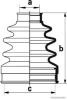 J2883018 HERTH+BUSS Комплект пыльника, приводной вал