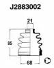 J2883002 NIPPARTS Комплект пыльника, приводной вал