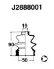 J2888001 NIPPARTS Комплект пыльника, приводной вал