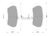 0 986 AB1 153 BOSCH Тормозные колодки