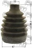 Превью - 0417P-CWRR FEBEST Комплект пыльника, приводной вал (фото 2)