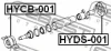 Превью - HYCB-001 FEBEST Подшипник, промежуточный подшипник карданного вала (фото 2)