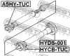 Превью - HYCB-TUC FEBEST Подшипник, промежуточный подшипник карданного вала (фото 2)