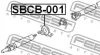 Превью - SBCB-001 FEBEST Подшипник, промежуточный подшипник карданного вала (фото 2)