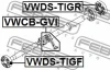 Превью - VWCB-GVI FEBEST Подшипник, промежуточный подшипник карданного вала (фото 2)