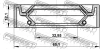 Превью - 95IDS-34651212X FEBEST Уплотнительное кольцо вала, приводной вал (фото 2)