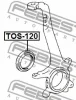 Превью - TOS-120 FEBEST Уплотнительное кольцо вала, приводной вал (фото 2)