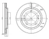 0 986 BB4 296 BOSCH Тормозной диск