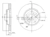 0 986 BB4 322 BOSCH Тормозной диск