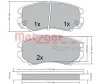 1170379 METZGER Комплект тормозных колодок, дисковый тормоз