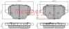 Превью - 1170943 METZGER Комплект тормозных колодок, дисковый тормоз (фото 2)