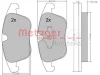 Превью - 1170035 METZGER Комплект тормозных колодок, дисковый тормоз (фото 6)